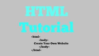 HTML Tutorial for beginner 02 Text Rendering