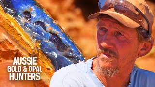 Boulder Boys Find 2.8KGs Of Beautiful Opal In One Last Desperate Dig | Outback Opal Hunters