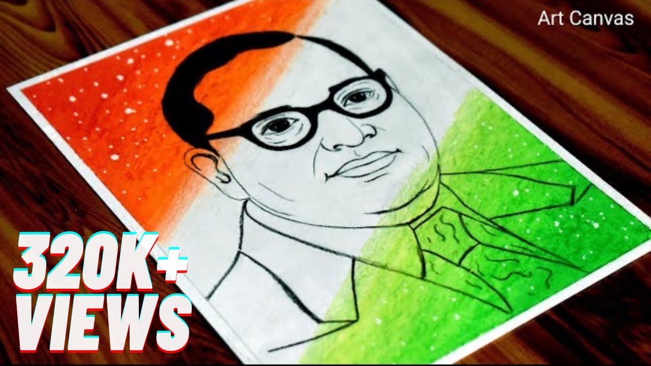 Dr B.R. AMBEDKAR Drawing With Oil Pastel / FOR BEGINNERS / Dr Babasaheb ...