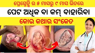 ପ୍ରେଗ୍ନେନ୍ସି ରେ ପେଟ କମ୍ ବାହାରକୁ ବାହାରିବା କୋଉ କଥାର ସଂକେତ | Pregnnancy re peta kebe bahare#pregnancy