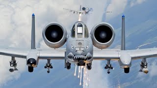 WOW!!! DAHSYATNYA KEMAMPUAN PESAWAT SERBU A-10 WARTHOG MEMUSNAHKAN TANK