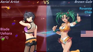 Wrestle Angels Survivor 1 上原(Lv1) vs ロザンヌ・チャン 三先勝 Uehara (Lv1) vs Rosanne Chan 3 wins out of 5 games