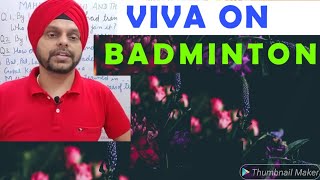 Viva based questions on Badminton| Practical Viva Based Questions on Badminton|