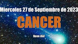 HOROSCOPO CANCER HOY - ESTO TE INTERESA ❤️ AMOR ❤️✅ 27 Septiembre 2023 #horoscopo #cancer #tarot