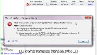 How to open an MDF file Attach a Database in SQL Server