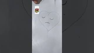 Sad heart Drawing 😭😥💔🥺.Mohib Art. #short #video. July 2022.
