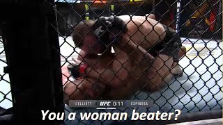 UFC Fighter Calls Opponent 'Woman Beater' Mid-Fight