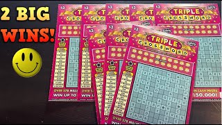 FLORIDA LOTTO BIG WINS😆 -TRIPLE CROSSWORD SCRATCH OFFS!