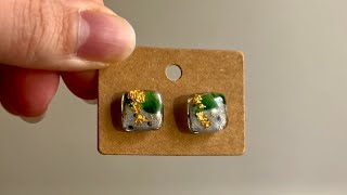 UV Resin Studs With Fabric!