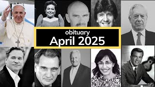 Obituary: Famous Faces WE LOST in April 2025_@CelebrityObituary1