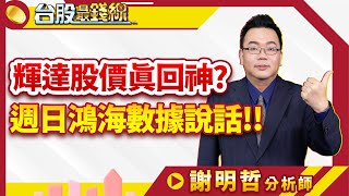 謝明哲分析師【輝達股價真回神? 週日鴻海數據說話!!】│#台股最錢線 2025.01.03