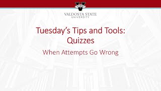 Tips and Tools: Quiz Intervention in BlazeVIEW