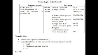 Gestion Financière (TD 2) Enseignant: BRAHIM BOULAFDOUR