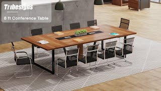 Tribesigns 8 ft Conference Table - XK00327 #homedecor #furniture #tribesigns