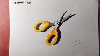 DRAWING REALISTIC SCISSORS IN JUST4 HOURS মাত্র 4 ঘন্টার মধ্যে বাস্তবসম্মত কাঁচি আঁকা