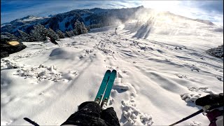 RAW - POV skiing Silvretta Montafon - First lines at low tide 4. Dec. 24