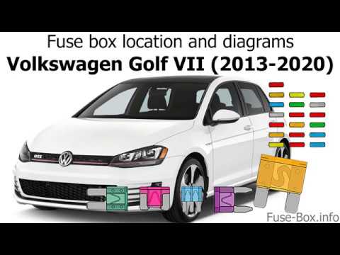 Fuse Box Location And Diagrams: Volkswagen Golf Mk7 (2013-2020) - YouTube