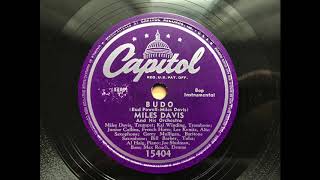 Miles Davis  - Budo  - 1949 - Capitol 15404 - 78 RPM