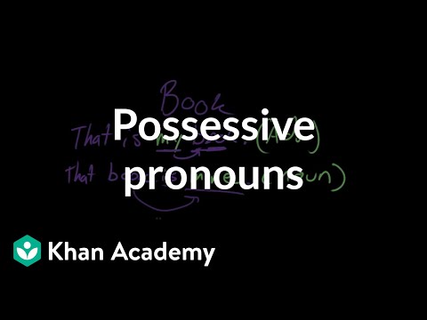 What are the rules of possessive pronoun?