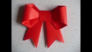 折纸 Origami 蝴蝶结折纸（第一部）by手工制作 中文声音解说 折纸 DIY 小朋友 小学生 初中生 开心 可爱 易学