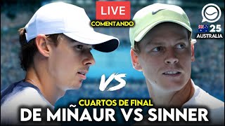 🔴 JANNIK SINNER - ALEX DE MIÑAUR [CF OPEN DE AUSTRALIA] - COMENTANDO EN DIRECTO