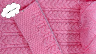 Sweater design #Cable pattern #for baby sweater and ladies cardigan