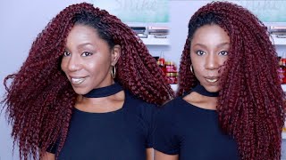 Freetress Brazilian Braid Review | 20-Inch Crochet Hair in 99J Burgundy | Miko