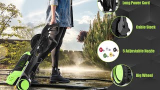 Homdox 2950 PSI Pressure Washer 1 75 GPM Power Washer Review, Works well, cleaned our whole patio wi