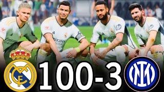 FIFA 25- MESSI RONALDO NEYMAR \u0026 MBAPPE | ALL STARS | PSG 100-0 MANCHESTER CITY #fc25