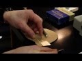 Preparing a microscope slide