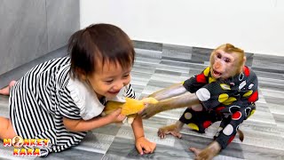 The stuffed animal fight between Monkey Kaka and Diem will make you laugh