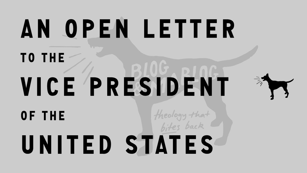 An Open Letter To The Vice-President Of The United States - YouTube