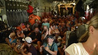 20170910-C130-Landing-in-Puerto-Rico-to-cheers-from-Evacuees-from-Saint-Maarten