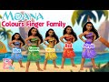 MOANA Colours FINGER FAMILY Nursery Rhymes & Kids Songs