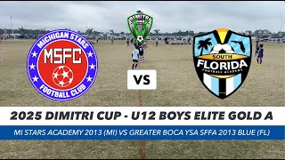 2013 MI Stars Academy (MI) vs 2013 Greater Boca YSA SFFA Blue (FL)