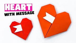 How to make origami HEART [origami Valentines Day]
