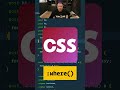 🔥 Use CSS :where() to select multiple children inside a parent selector. Super handy for H1→H6
