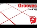 How to Grooves with SketchUp Plugins - Quick Tip