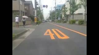 【自転車車載】八潮市大原付近〜ローソンストア100八潮中央店(2016/07/08)