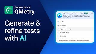 SmartBear QMetry’s AI-based test generation: Execute tests in minutes