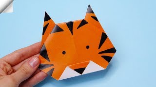 Origami Tiger easy | DIY paper crafts  Origami Tiger face