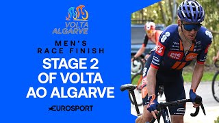 BRUTAL CLIMB TO FINISH! 🥵 | Men's Stage 2 Final KM's Volta Algarve 2025 | Eurosport Cycling