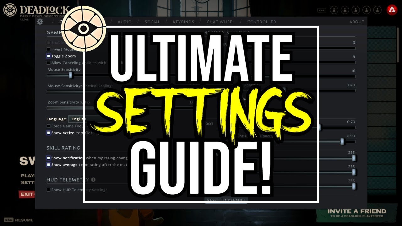 I Wish I Knew About These Settings When I Was New Deadlock Guide