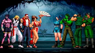 [KOF Mugen] Fatal Fury Team vs Ikari Warriors Team