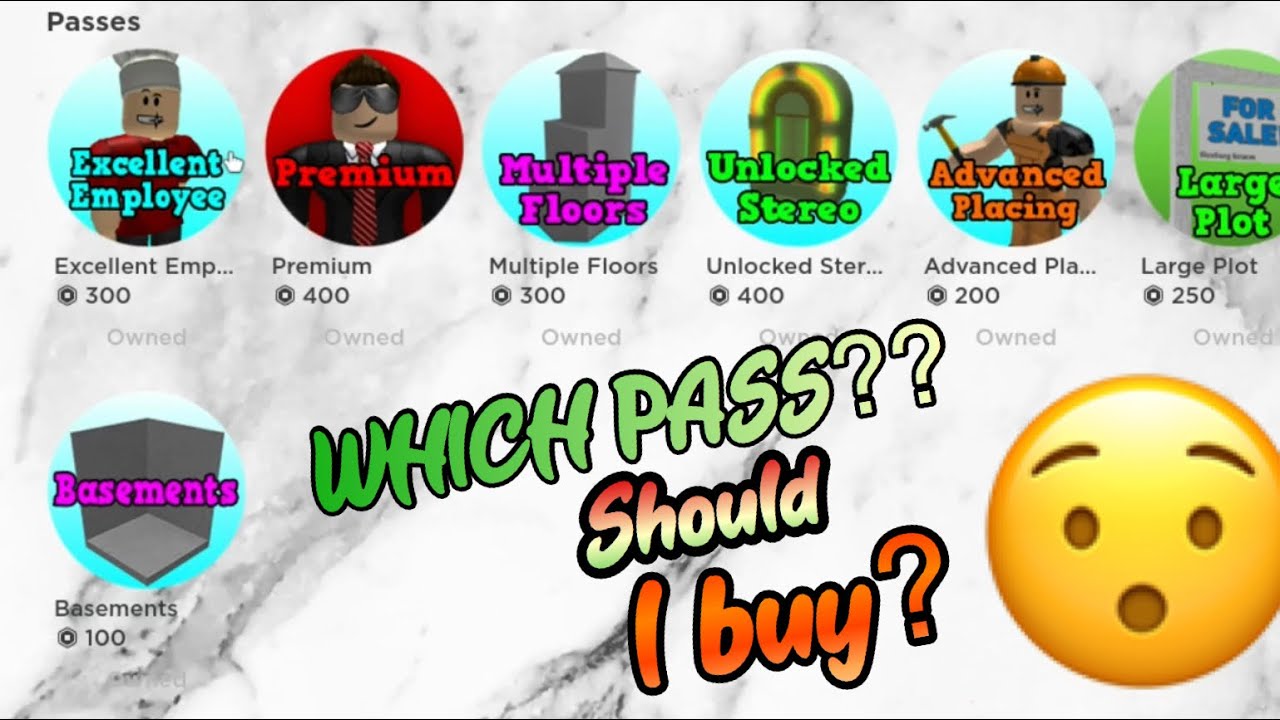 Bloxburg Game Pass Bloxburg Game Pass
