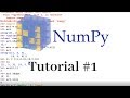Numpy Tutorial - Introduction to  Arrays in Python