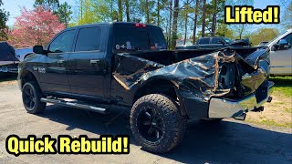I Bought A Wrecked Modified 2017 Ram 1500 From Copart Salvage Auction And Rebuil