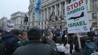 Pro-Palestinian protesters rally in London ahead of Gaza ceasefire set to begin Sunday | AFP