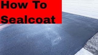How To Sealcoat Your Driveway TIPS AND TRICKS