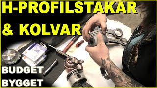 Kolvar & H-profilstakar till budget racemotorn